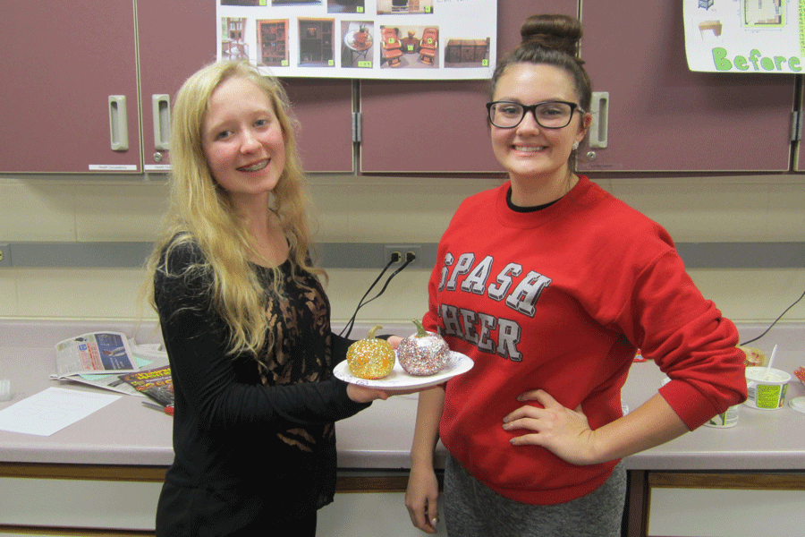 Members of SPASH FCCLA enjoyed decorating mini-pumpkins during their meeting, Tuesday, Oct. 14.