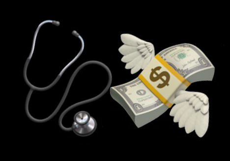 Represents Expenses in The Medical Care System-Money Going Away Due to High Costs