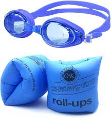 Goggles and floaties that can be worn as protection.
By Amazon 
