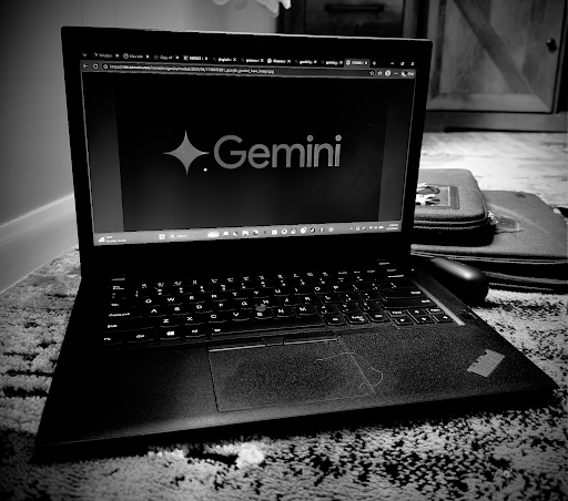 Google Gemini is the prominent AI tool that is available for students in the Stevens Point school district. Photographed by Patrice Kalonji.