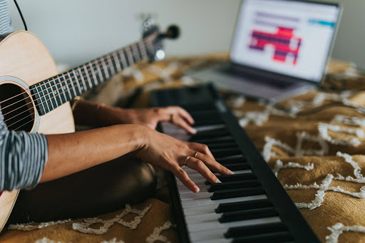 Musician writing and recording their music. Published on July 2, 2020, Canon, EOS 5D Mark IV