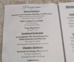 The SPASH Spring Orchestra Concert 2026